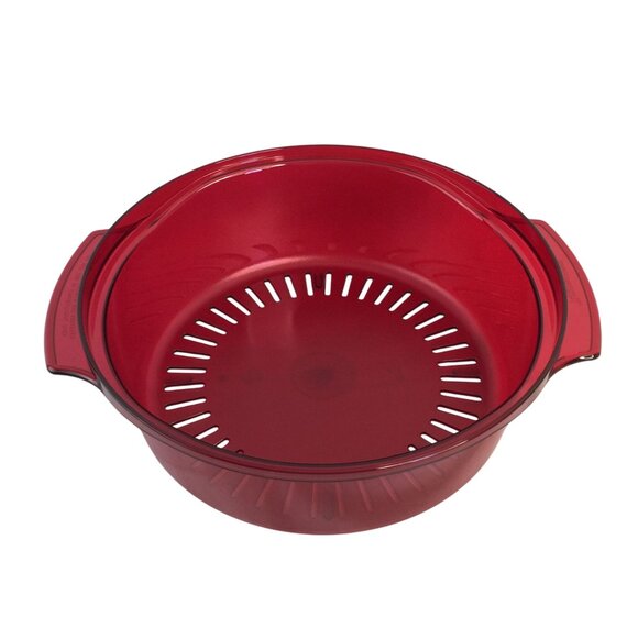 Tupperware TupperWave Stack Cooker Cranberry Red New Complete Set - Picture 4 of 7